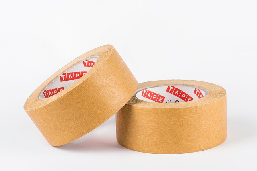 Rubber paper tape for carton sealing, 100μm, brown